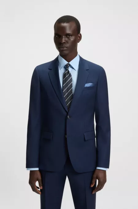 Diagonal-stripe tie in silk