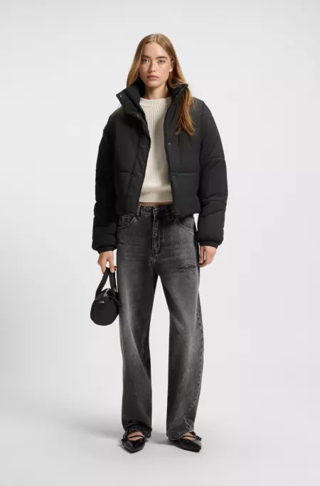 Water-repellent jacket with Happy HUGO badge