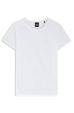 Camiseta slim fit de algodón mercerizado con monograma Double B