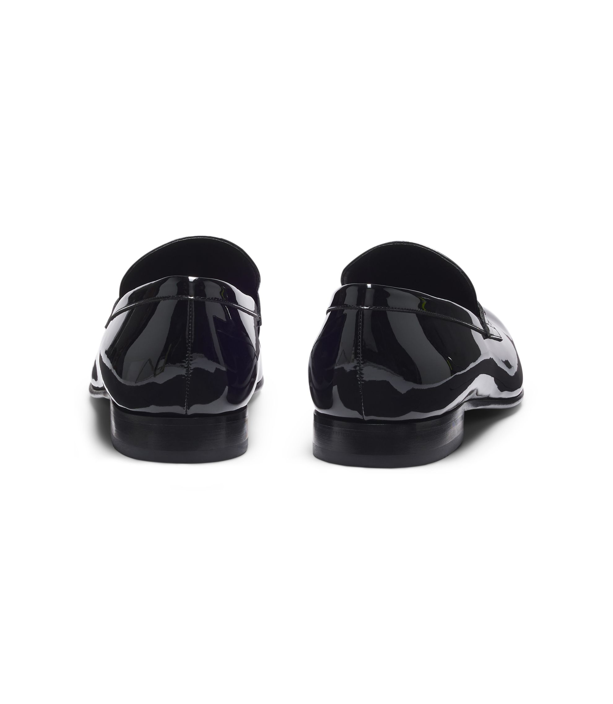 BOSS - Penny loafers in patent faux leather - Black display picture 2