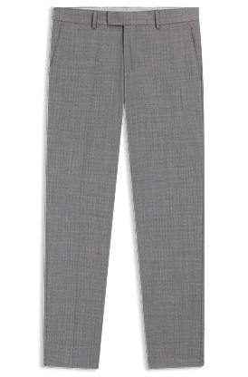 Slim-fit pants in washable wool