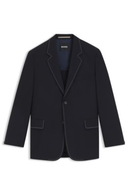 Relaxed-fit jacket with contrast stitching