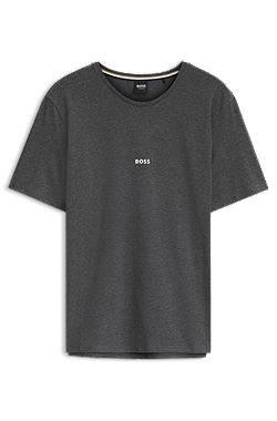 Camiseta de pijama de algodón elástico con rayas de la marca