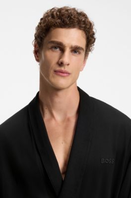 Cotton robe, Black