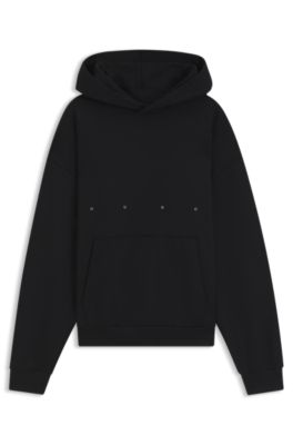 Sweat &agrave; capuche Oversize en molleton de coton avec motif ballerine artistique, Noir