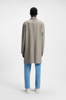 Manteau Classic &agrave; carreaux, Beige