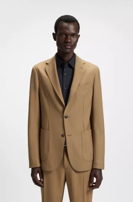 Machine-washable slim-fit jacket in stretch fabric