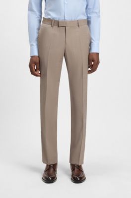 Melange slim-fit suit virgin wool