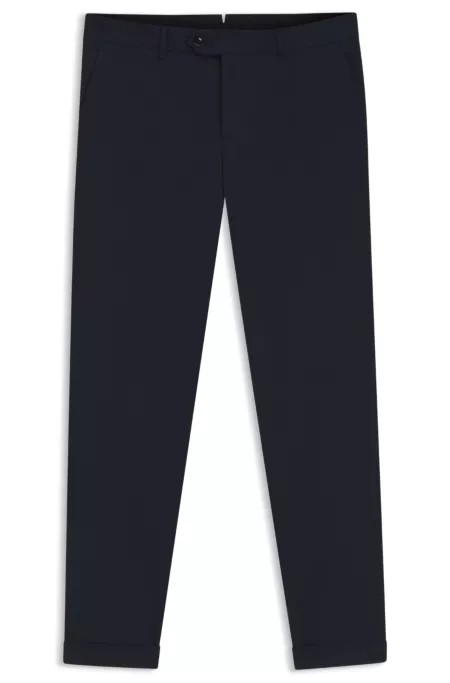 Slim-fit trousers in stretch cotton