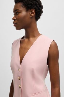 Chaleco recto con tira ajustable, Luz p&uacute;rpura