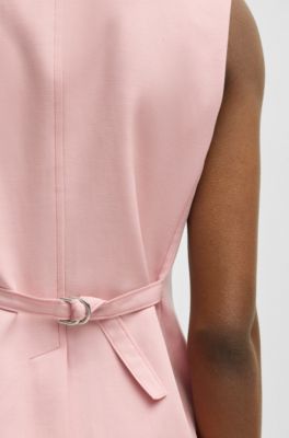 Chaleco recto con tira ajustable, Luz p&uacute;rpura