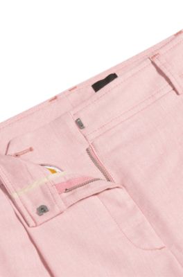 Short habill&eacute; avec plis sur le devant, Rose