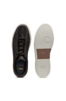Deportivas Gary de piel granulada con suela XL EXTRALIGHT&reg;, Marr&oacute;n oscuro