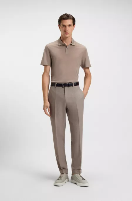 Gary leather trainers with hidden laces