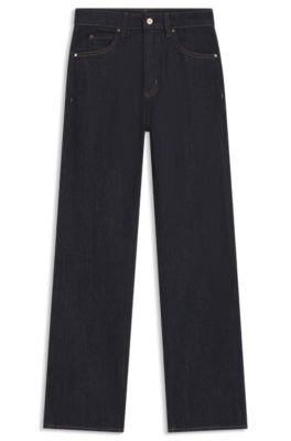 Vaqueros slim fit en tejido vaquero el&aacute;stico Stay Indigo, Azul oscuro