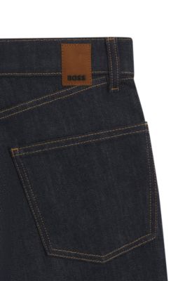 Indigo slim-fit jeans stretch denim