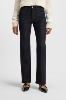 Vaqueros slim fit en tejido vaquero el&aacute;stico Stay Indigo, Azul oscuro
