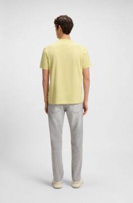 Logo-artwork T-shirt in cotton jersey, Light Yellow