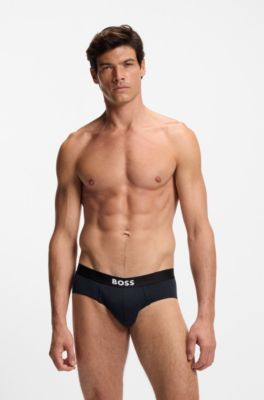 BOSS ONE paquete de tres calzoncillos slip de algod&oacute;n el&aacute;stico, Fantas&iacute;a