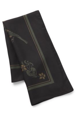 Bandana imprim&eacute; avec logo, Vert sombre