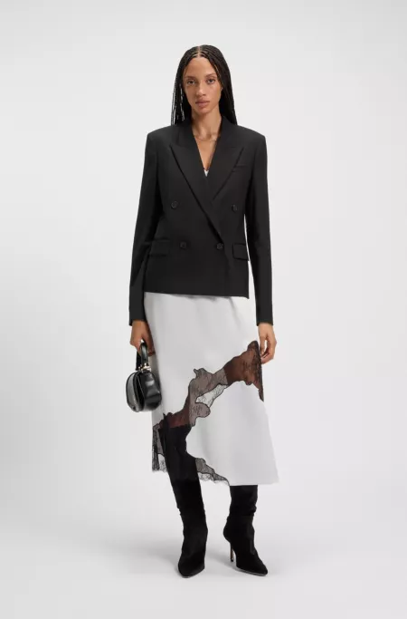 Regular-fit blazer in virgin wool