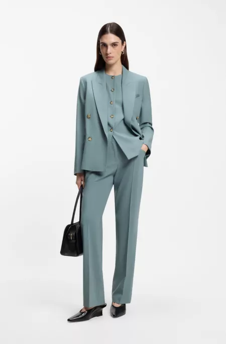 Regular-fit blazer in virgin wool