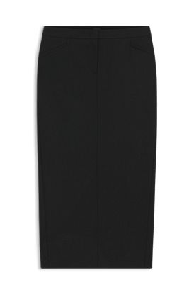 Pencil skirt in virgin wool