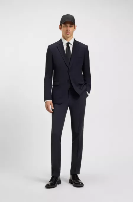Extra-slim-fit trousers in virgin wool