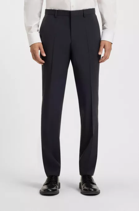 Extra-slim-fit trousers in virgin wool