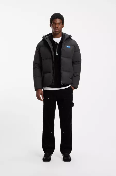 Relaxed-fit water-repellent jacket with logo badge