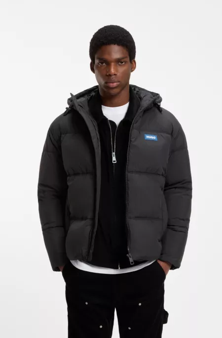 Relaxed-fit water-repellent jacket with logo badge