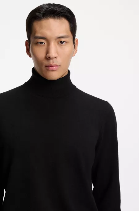Rollneck sweater in cashmere