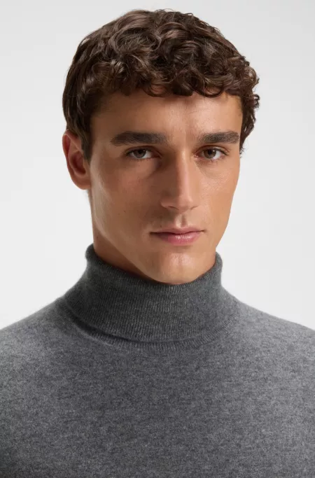 Rollneck sweater in cashmere