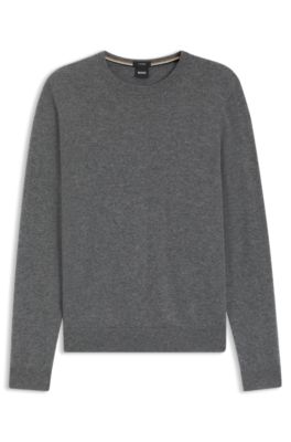 Jersey regular fit de puro cashmere, Gris