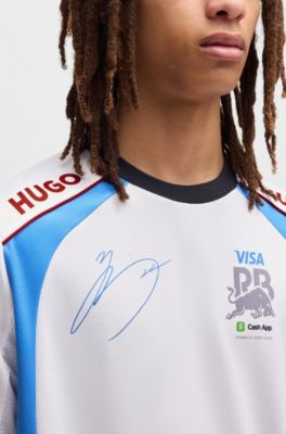 HUGO x VCARB fanwear T-shirt with Yuki Tsunoda artwork, White