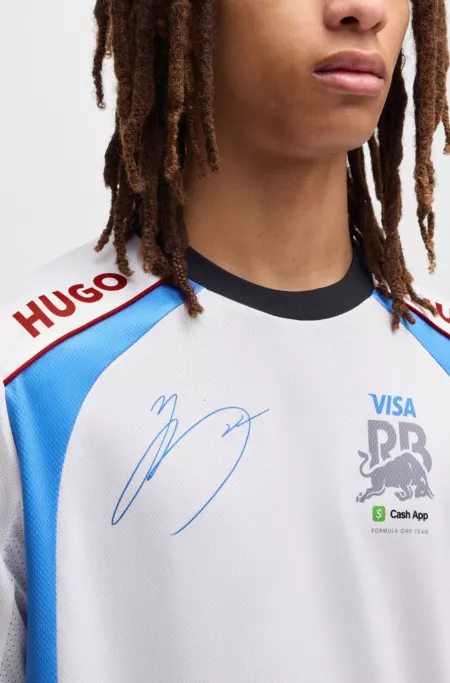 HUGO x VCARB fanwear T-shirt with Yuki Tsunoda artwork