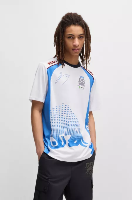 HUGO x VCARB fanwear T-shirt with Yuki Tsunoda artwork