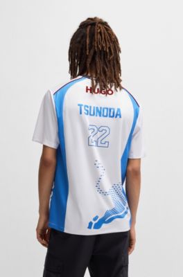 HUGO x VCARB fanwear T-shirt with Yuki Tsunoda artwork, White