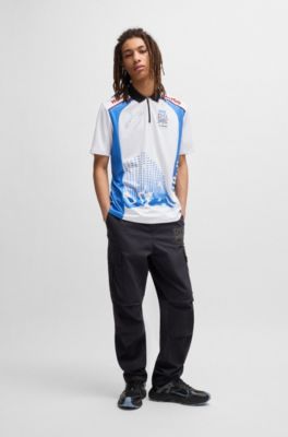 Polo HUGO&nbsp;x&nbsp;VCARB con ilustraci&oacute;n de Yuki Tsunoda, Blanco