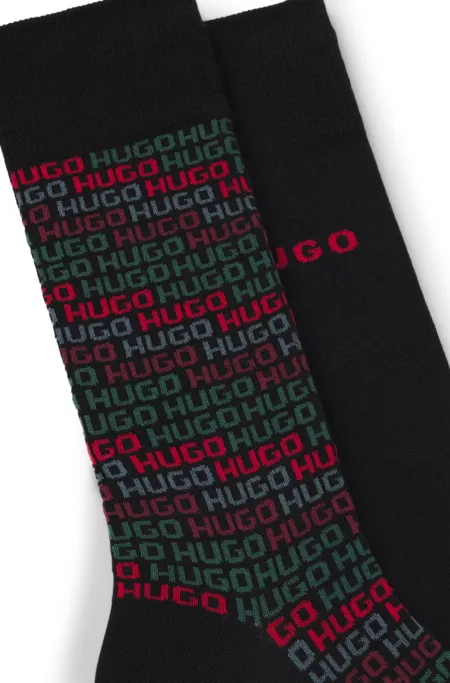 Two-pack of logo-detail socks in a regular length