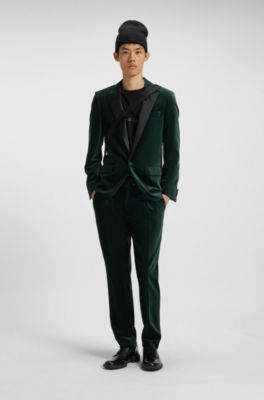 Embroidered-logo T-shirt in cotton jersey, Black