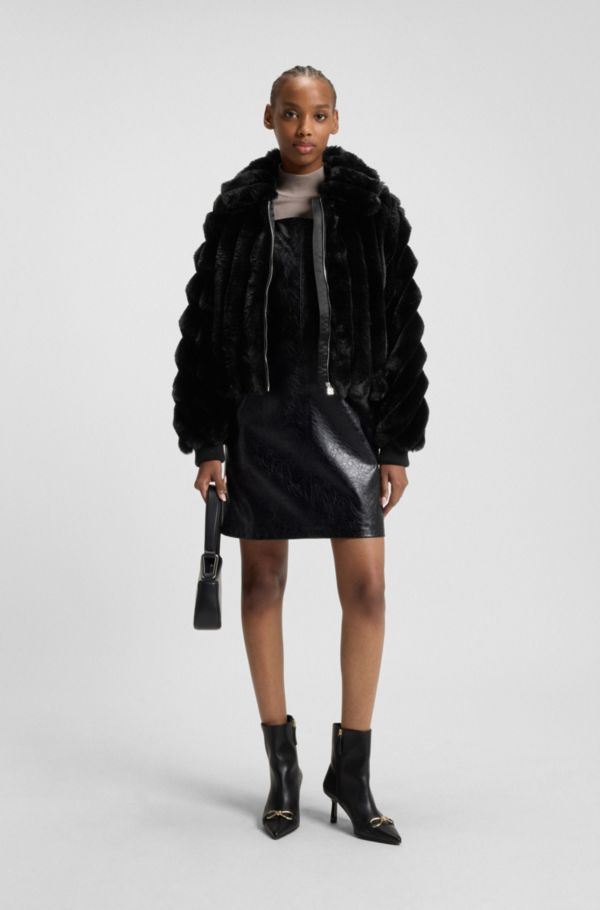 Adjustable-hem jacket in faux fur - image 2