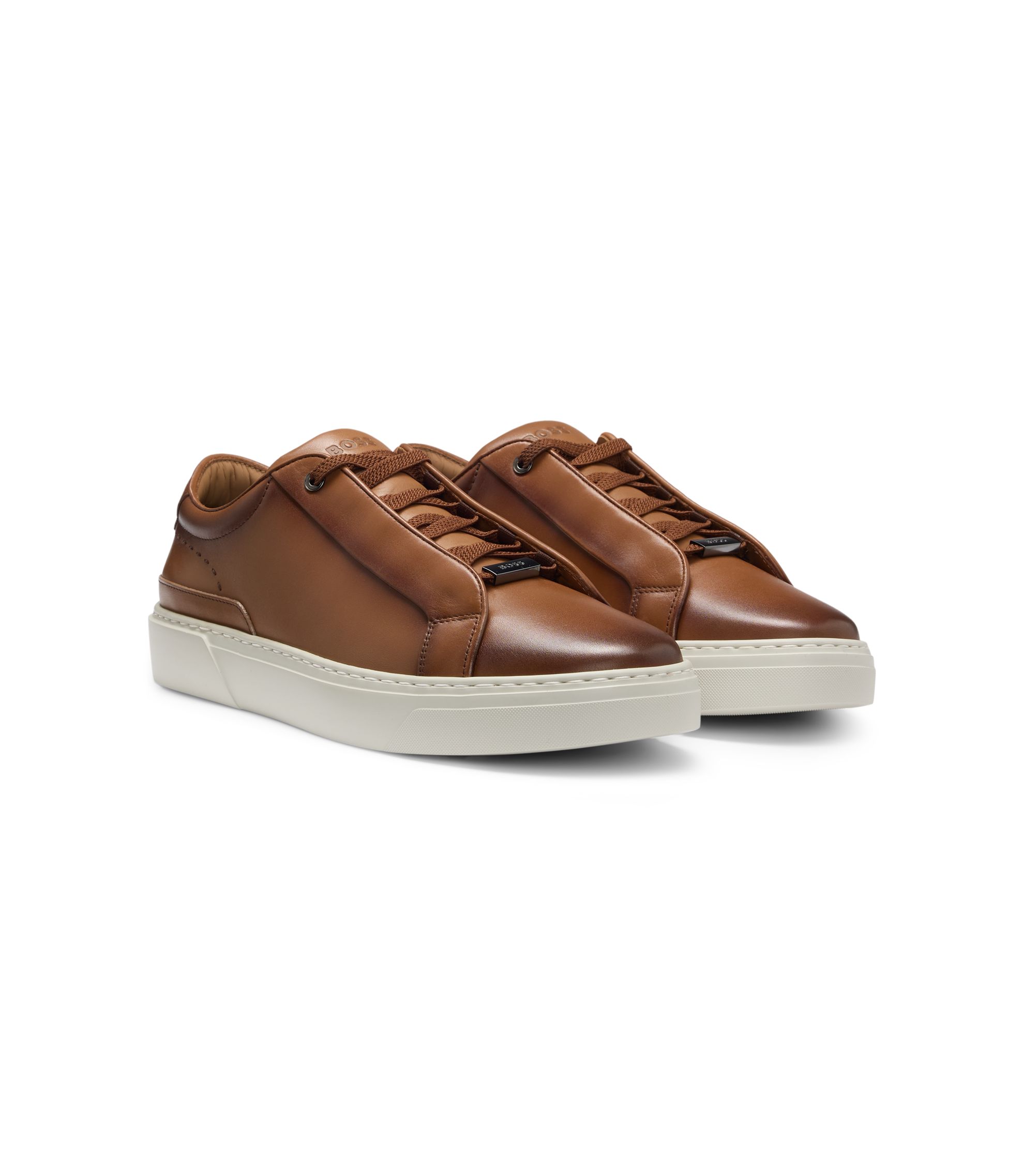BOSS Gary trainers with hidden laces, Men, Size: 8, brown, Sneakers
