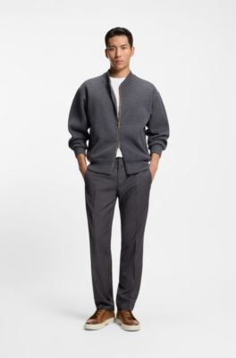 Deportivas Gary de piel con cordones ocultos, Marr&oacute;n