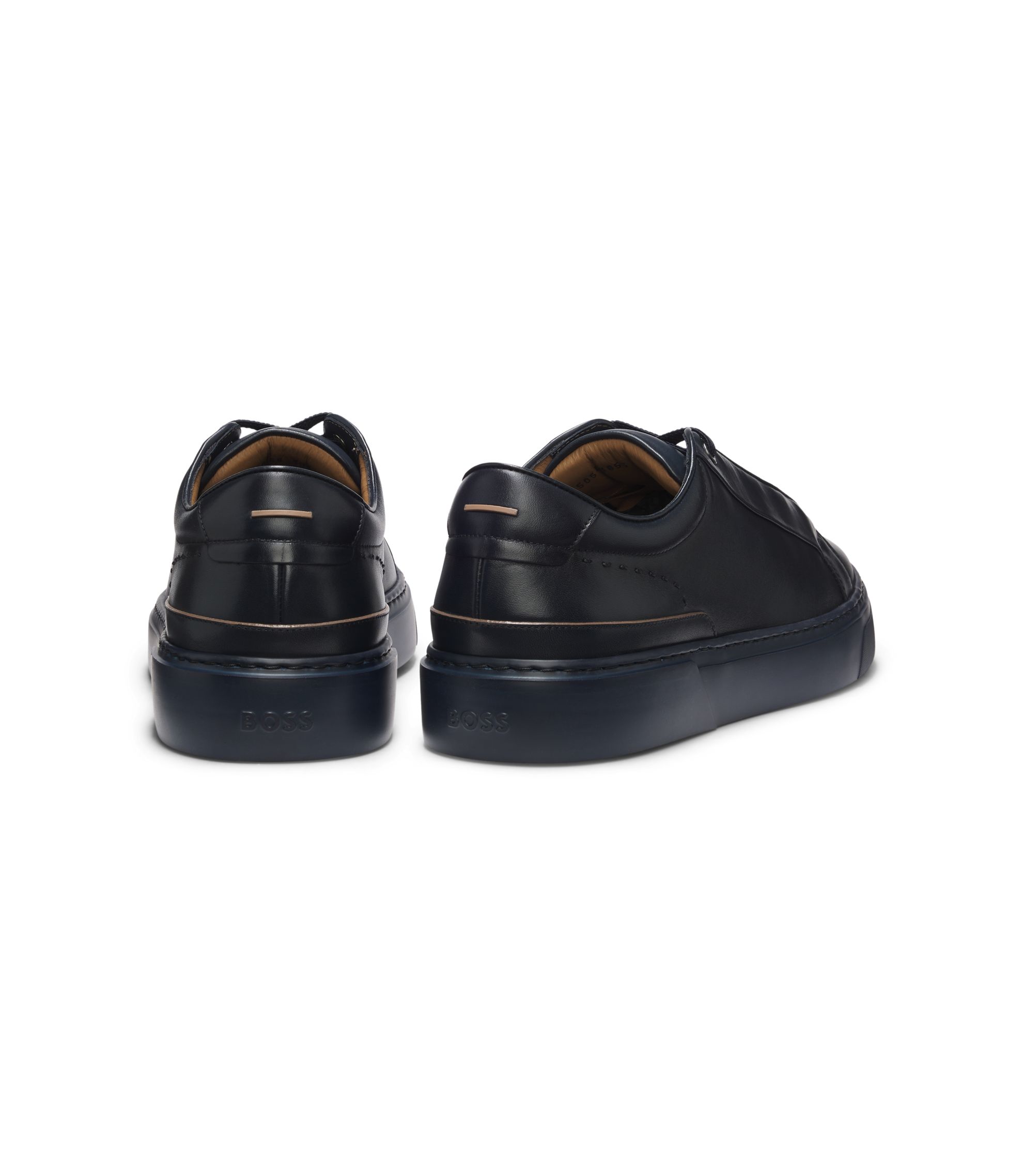 BOSS - Gary trainers with hidden laces - Dark Blue