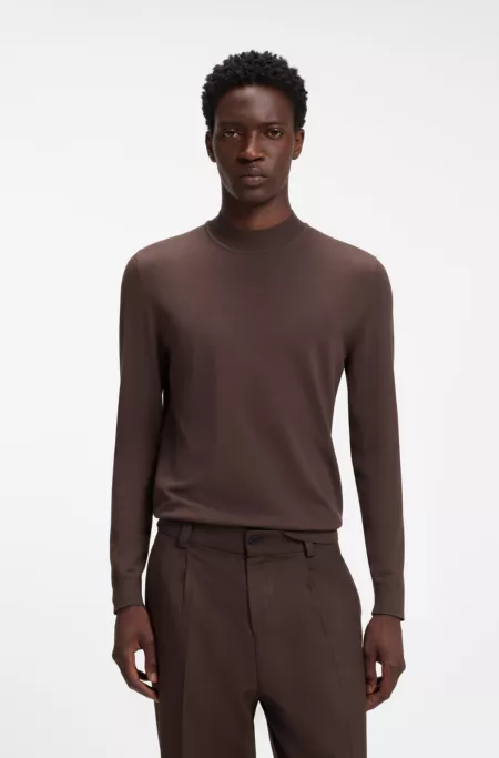 High-neck sweater in a slim fit