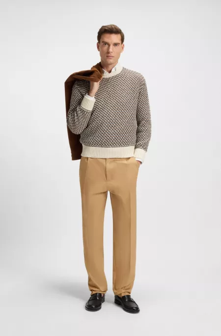 Relaxed-fit pants in cotton twill