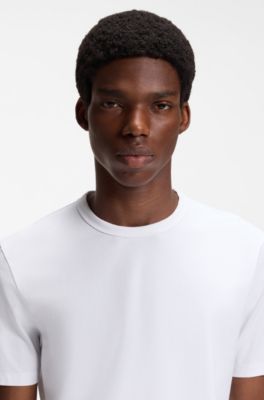 Three-pack of logo-print cotton T-shirts, White