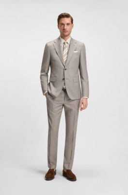 Mocasines de ante con ribete en piel, Marr&oacute;n oscuro