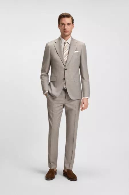 Leather-piped loafers in suede